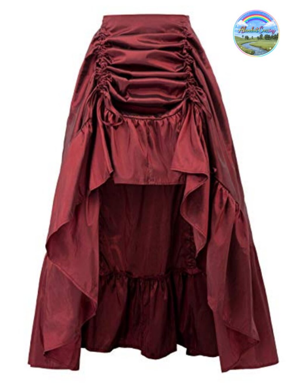 Renaissance Pirate Steampunk High-Low Skirt A-Line Adjustable Halloween